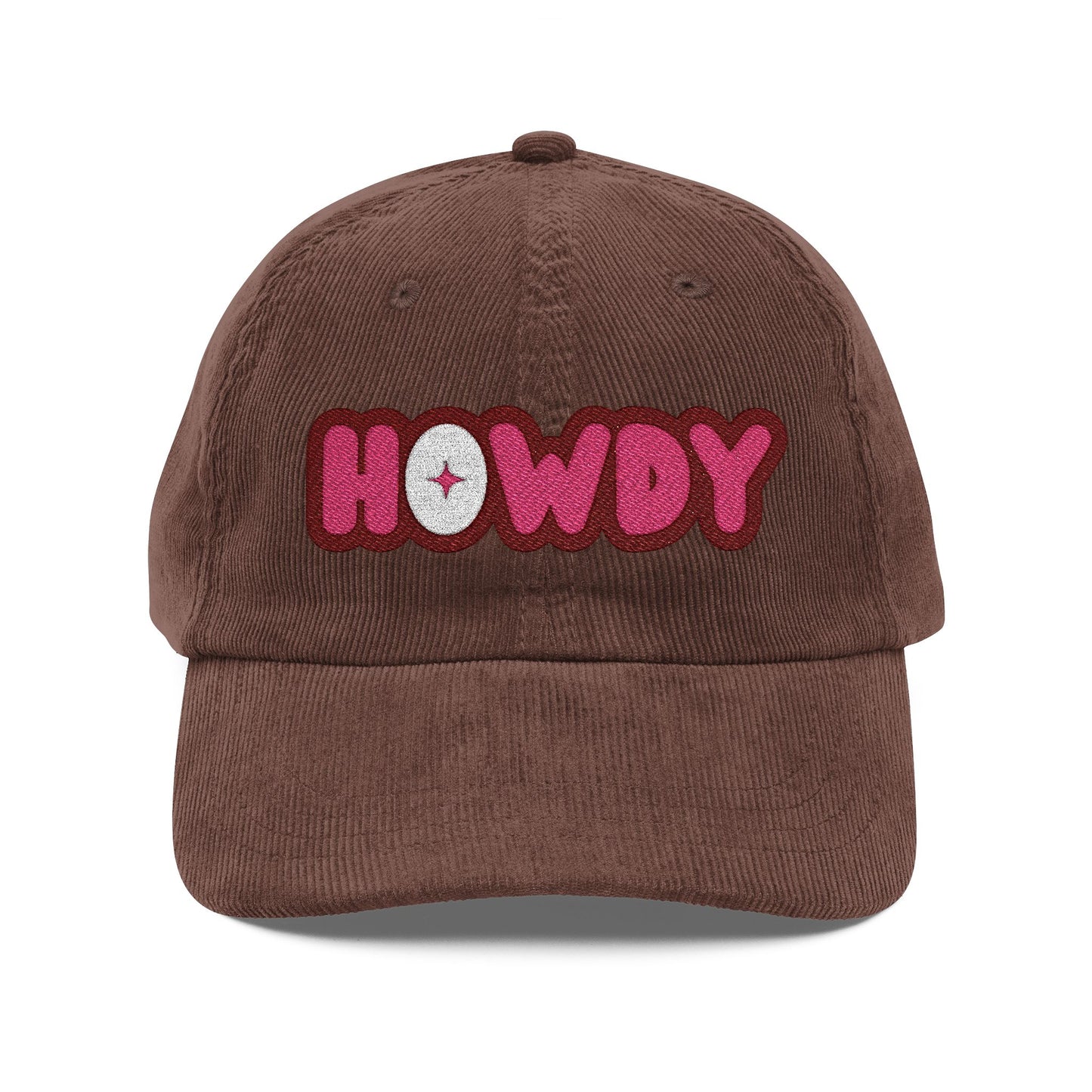 Howdy Corduroy Cap (Embroidered) - Unisex
