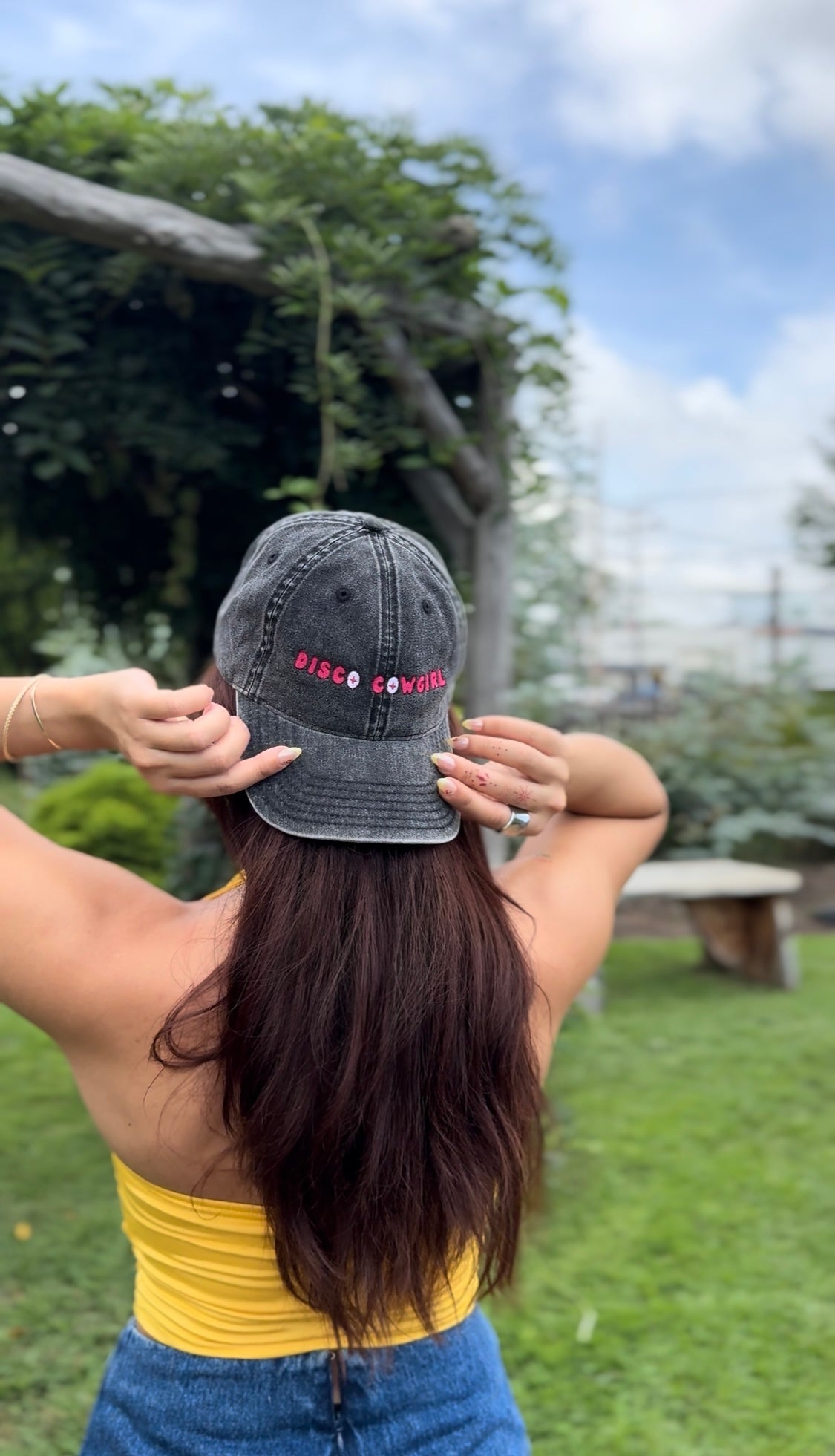 Disco Cowgirl Dad Hat (Embroidered) - Unisex