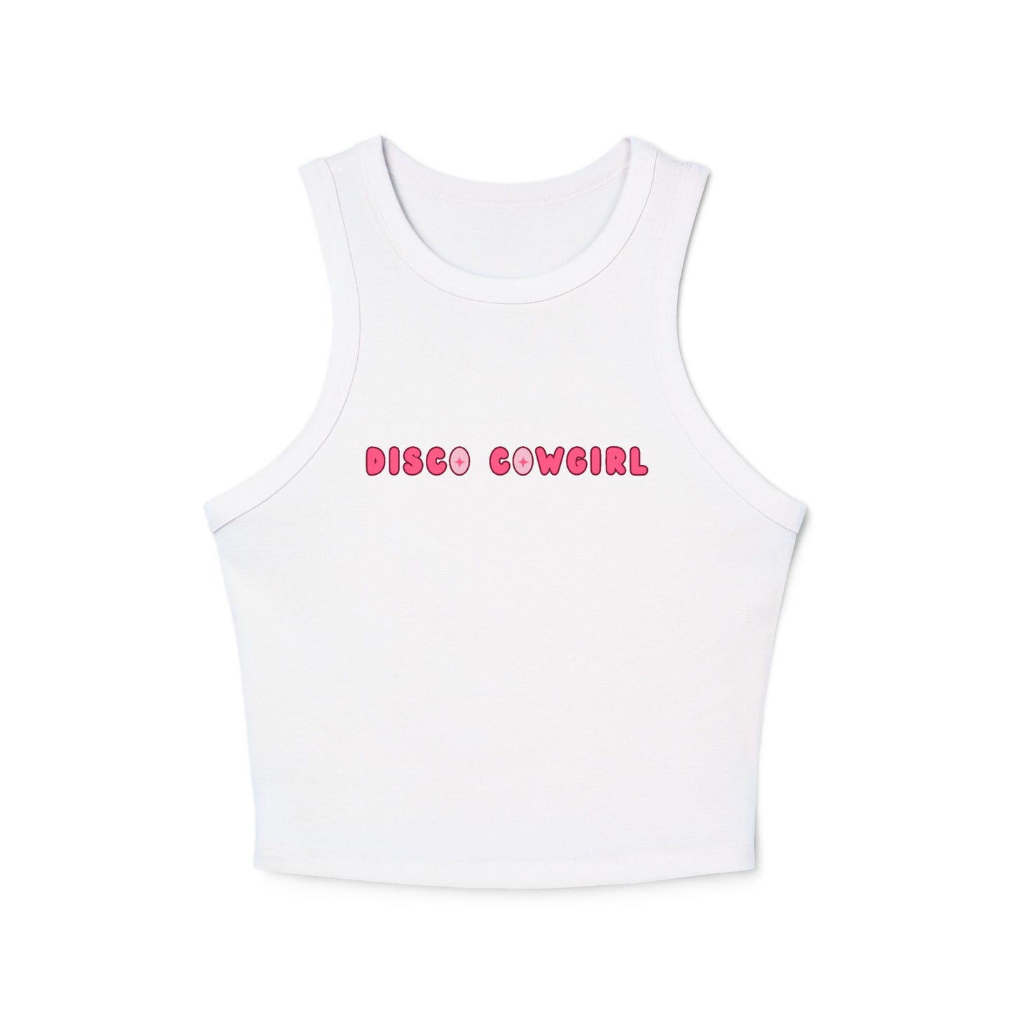 Disco Cowgirl Micro Rib Racer Tank Top