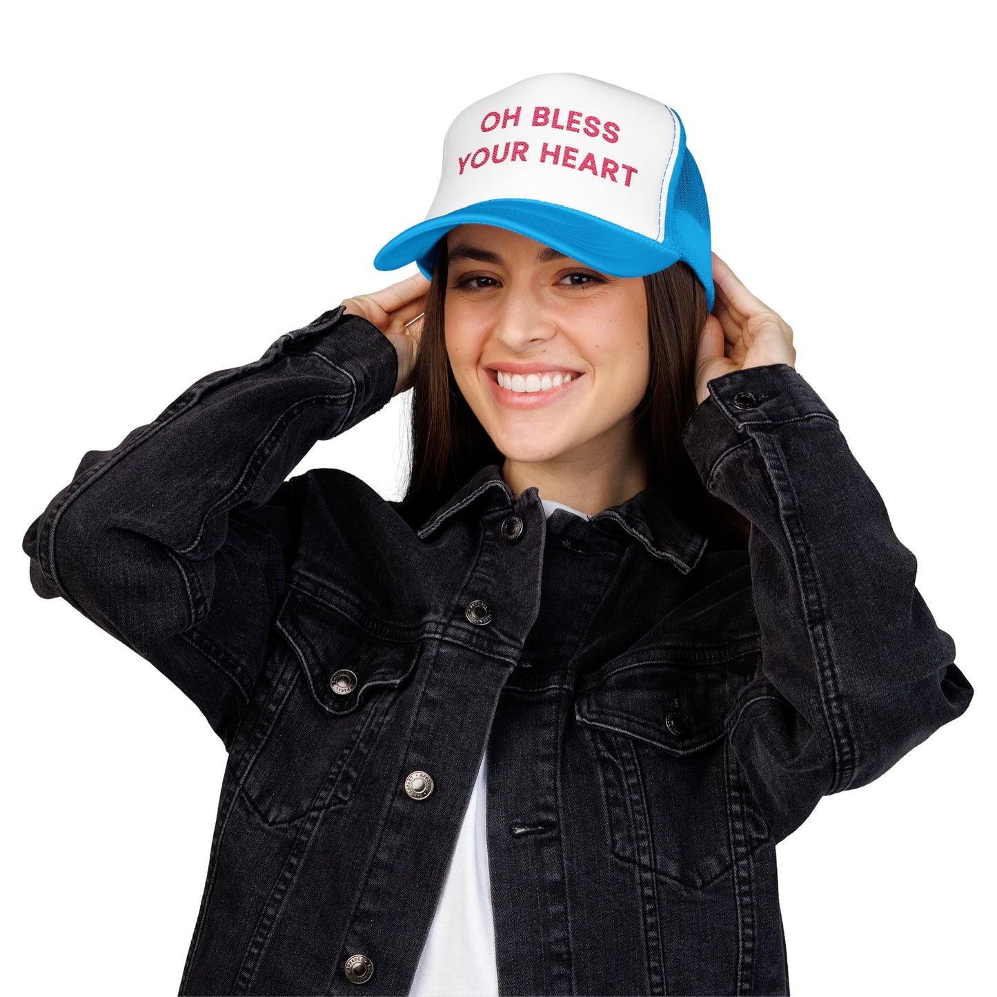 Oh Bless Your Heart Foam Trucker Hat (Embroidered) - Unisex