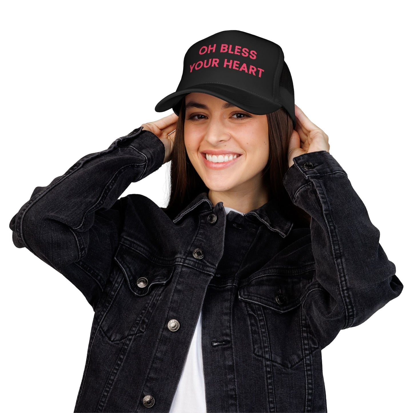Oh Bless Your Heart Foam Trucker Hat (Embroidered) - Unisex